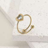 טבעת ניו טייני לב בלינג