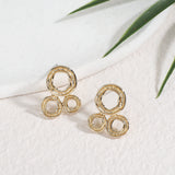 עגילי דוריס גולד