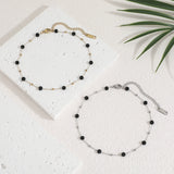 צמיד רגל מאלי שחור