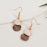 סט שרשרת ועגילי לונה גולד