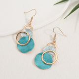 עגילי סטארק טורקיז גולד