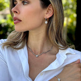 שרשרת טניס לב דיימון