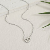 סט שרשרת ועגילי ניו הולו לב