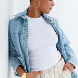 עגילי חישוק ניו ליר L