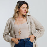 עגילי קירה גולד