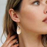 סט שרשרת ארוכה ועגילי קירה גולד