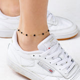 צמיד רגל מאלי שחור