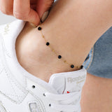 צמיד רגל מאלי שחור