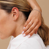 עגילי זרקון ורוד