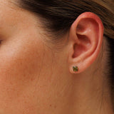 עגילי זרקון ירוק