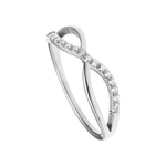 רוני קהאן טבעת ניקול כסף אינפיניטי זרקונים