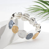 צמיד לורליי אפור-לבן-זהוב