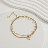 צמיד רגל באטרפליי פרל