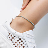 צמיד רגל סטוני טורקיז