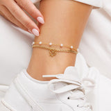 צמיד רגל באטרפליי פרל