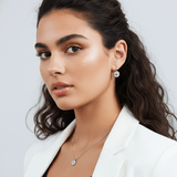 סט שרשרת ועגילי ניו שייל כוכב