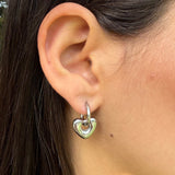 עגילי חישוק אנדי לב