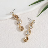 סט שרשרת ועגילי לונג קאי שמפיין