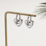 עגילי חישוק אנדי לב