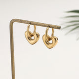 עגילי חישוק אנדי לב