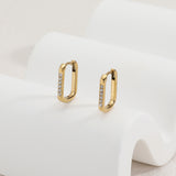 עגילי חישוק אובליק בלינג S