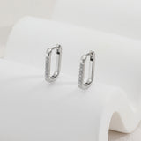 עגילי חישוק אובליק בלינג S