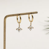 עגילי חישוק פלאוור בלינג