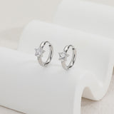 ⁨עגילי חישוק ניו בלינג כוכב