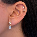 סט שרשרת ועגילי טיפה היילי