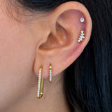 עגילי חישוק אובליק בלינג S