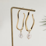 עגילי חישוק מריטס פרל