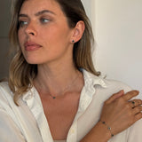 צמיד טייני לב בלינג שחור