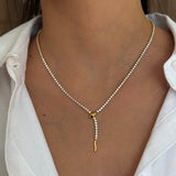 שרשרת טניס נופלת סנייקי