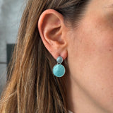 עגילי ניו תאיה טורקיז