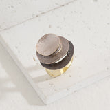 סט שרשרת ארוכה, עגילי וטבעת דונטל גולד