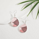 סט שרשרת ארוכה ועגילי קרלי פרפל