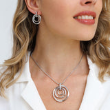 סט שרשרת ועגילי לטישה