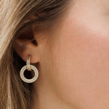 סט שרשרת ועגילי אופל בלינג