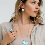 עגילי דונטל טורקיז