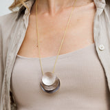 סט שרשרת ארוכה, עגילי וטבעת דונטל גולד