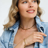 צמיד קיוב בראון