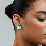 עגילי מיאל טורקיז (קליפס)