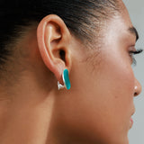 עגילי מיאל טורקיז (קליפס)