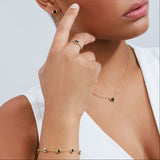 שרשרת טייני לב בלינג שחור