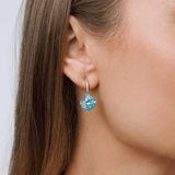 סט שרשרת ועגילי קאי טורקיז