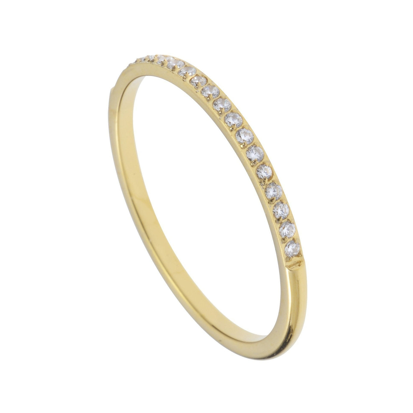 טבעת זהב טניס על רקע לבן של חנות התכשיטים רוני קהאן